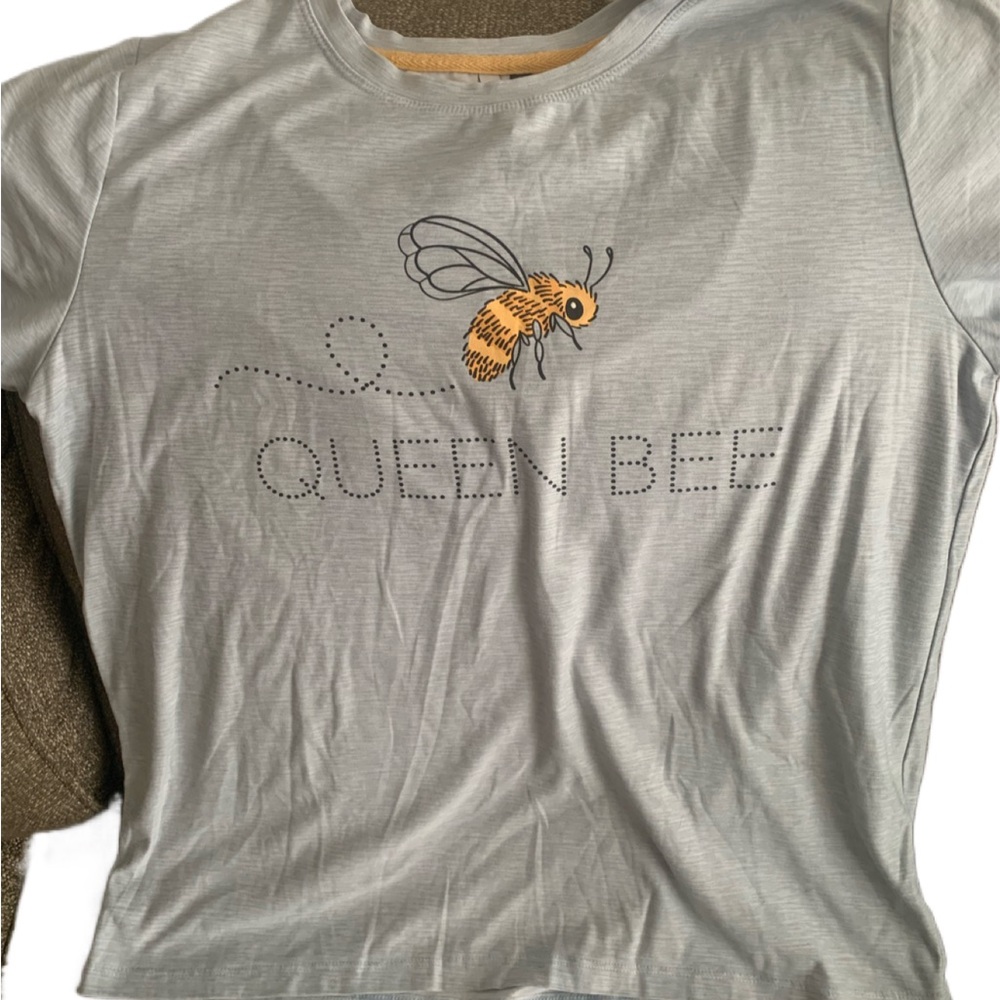 Pre Owned Women’s Jaclyn Intimates Queen Bee Sleep Lounge Shirt Sz Med Comfort - Picture 8 of 11